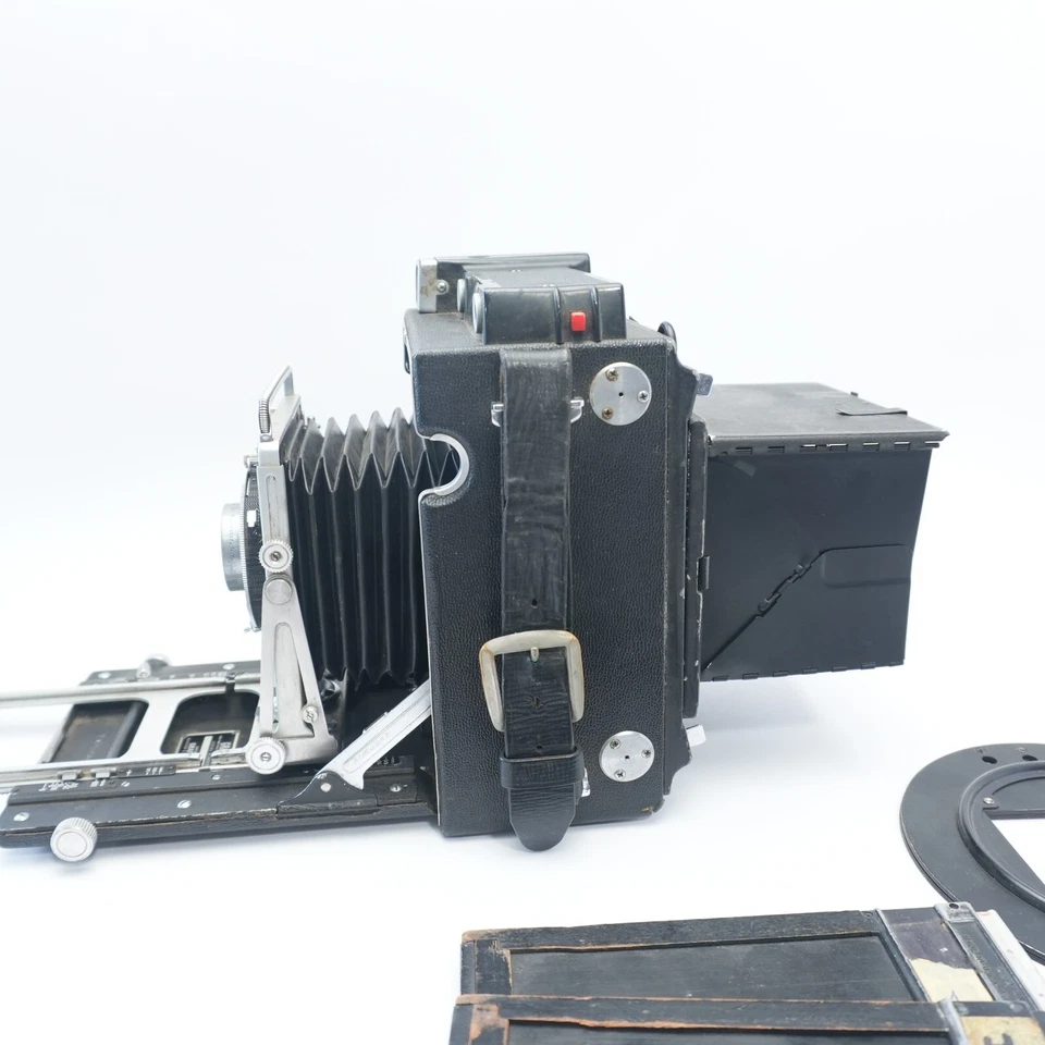 Graflex Crown Graphic 4x5 Camera w/ Kodak Ektar f:4.7 127mm Supermatic Shutter - Image 4 of 4