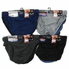 Image of Pack Of 3 Mens Briefs Slips Underwear Soft Cotton Adults Hipster Underpants