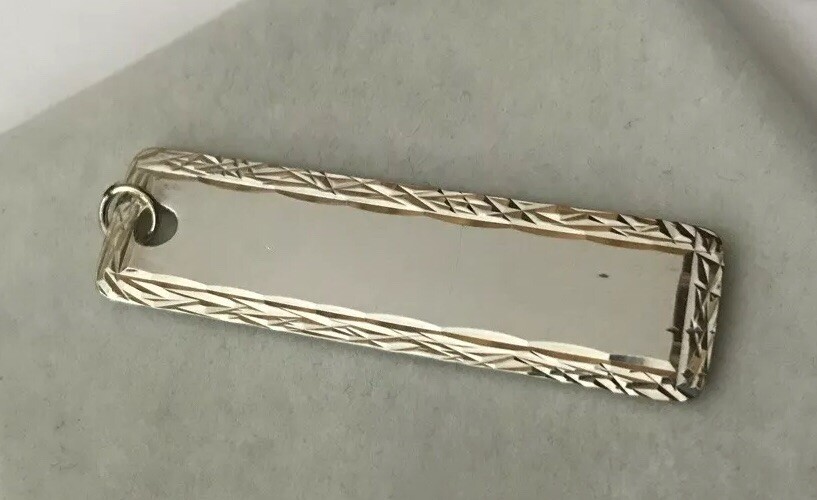 Hallmarked Solid Sterling Silver 925 Diamond Cut … - image 3