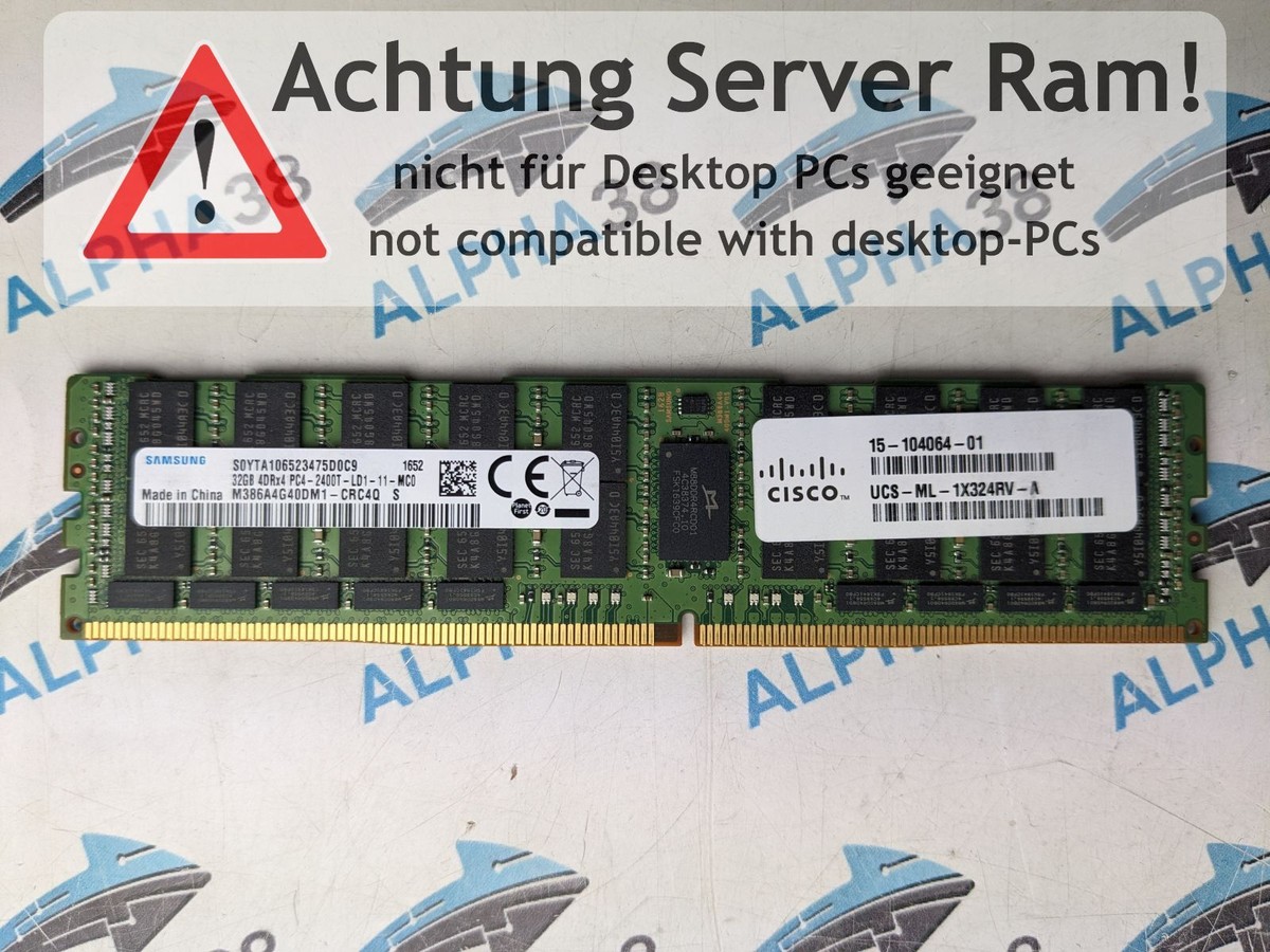 32 GB LRDIMM ECC REG DDR4-2400 4DRx4 PC4-2400T-LD1-11-MC0