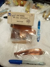 Box 11/39 PAL Eel Bronze Special Salmon Spoons. Lot Of 18 New.