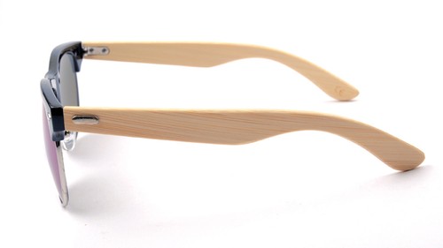 Unisex ClubMaster Bamboo Wooden Glasses High Quality Sunglasses - Picture 10 of 19