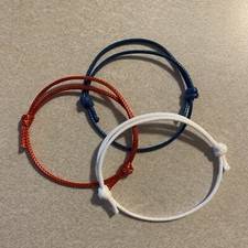 String Bracelet Cord.  free shipping Red, Blue, White. Team USA colors