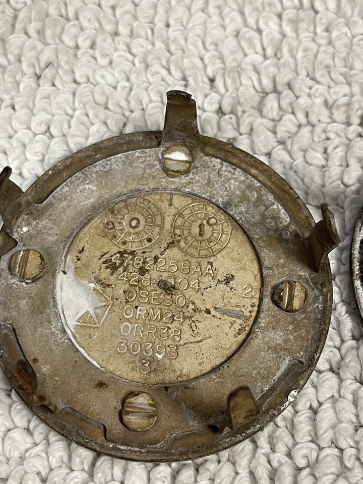 Juego de 2 tapas centrales de rueda Dodge Caravan Dodge Grand Caravan 2001-2004 Foto 3 de 4