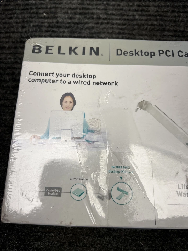 New Belkin Desktop Network PCI Card 10/100BT Ethernet - Image 3 of 4