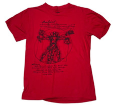 Marvel Deadpool T Shirt Size Small Red Short Sleeve Cotton Superhero Vintage