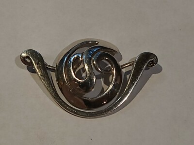Sterling Silver Pin Brooch Signed Hallmarked NCW Anchor NORTON & WHITE? Mark 