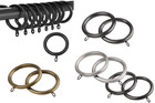 28mm Diameter Metal Curtain Pole Standard Lined Ring Hooks