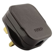 Dark Brown Fused Plug | UK 3Pin | 13Amp