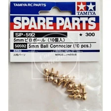 Tamiya Spare Parts 5mm Aluminum Ball Connector Gold (10 pcs) #50592