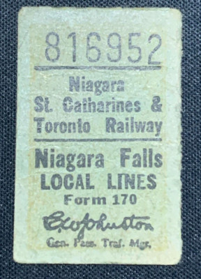 Vintage Niagarafälle Ontario Transit Systems Ticket Kanada *unbedingt ansehen*