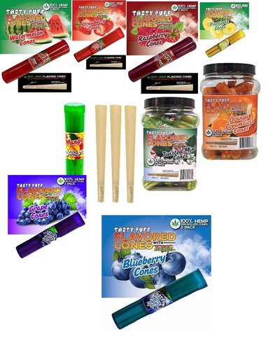 TASTY PUFF TASTY TIPS Pre-Rolled Cones All 9 Flavors Sampler 27 cones total READ - Picture 9 of 9