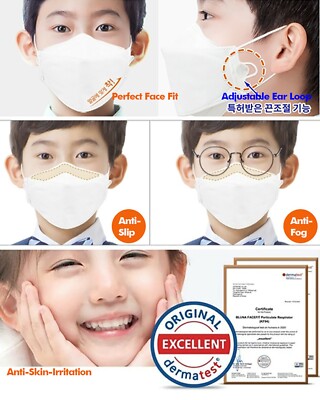 KF94 Atemschutzmaske Schwarz – Made In Korea, 4-lagig, Medizinisch, 10 Stück Pro Packung