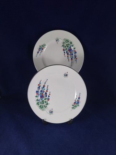 CROWN STERLING FINE BONE CHINA ENGLAND. 2 SALA PLATES 8 1/4" EXCELLENT. - Picture 4 of 8