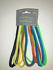 10 Count Rainbow/Multicolored Elastic Sport Headband FREE SHIPPING