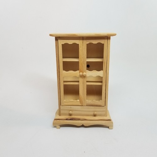 EHI Dollhouse Miniature Collection Furniture Cabinet Unfinished 6"X4"