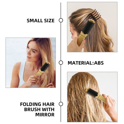 4 Pcs Massage Hair Brush Small Klappkamm Reisen Zusammenklappbare Haarbürste - Bild 10 von 12