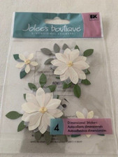 Jolee's Boutique Sticker 3D FLOWERS VANILLA FLOWERS VELLUM AND PAPER FLOWERS