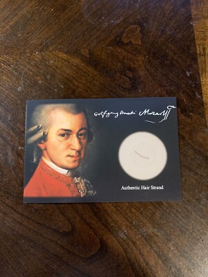 Wolfgang Amadeus Mozart Hair Strand Lock Relic Collectible Music Composer rare