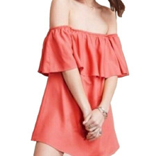 Reformation Nashville Dress Coral Pink Size L