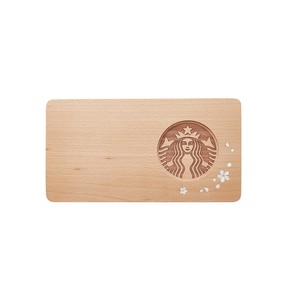 starbucks wooden tray