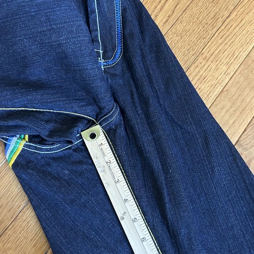 Evolution In Design Denim Jeans Men's 36x34 (Actual 36x34) Black Embroidered - Picture 8 of 10