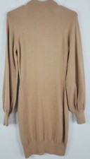 Exlura NWT Womens Long Sleeve Sweater Dress Size S Tan