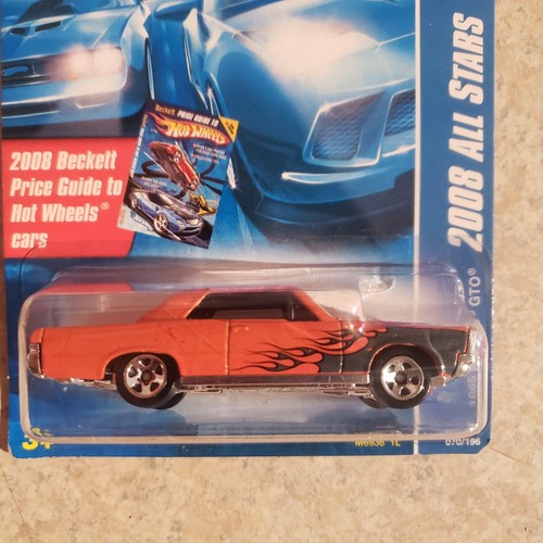Hot Wheels 2008 All Stars 1965 Pontiac GTO Orange Five Spoke Wheels - Picture 2 of 3