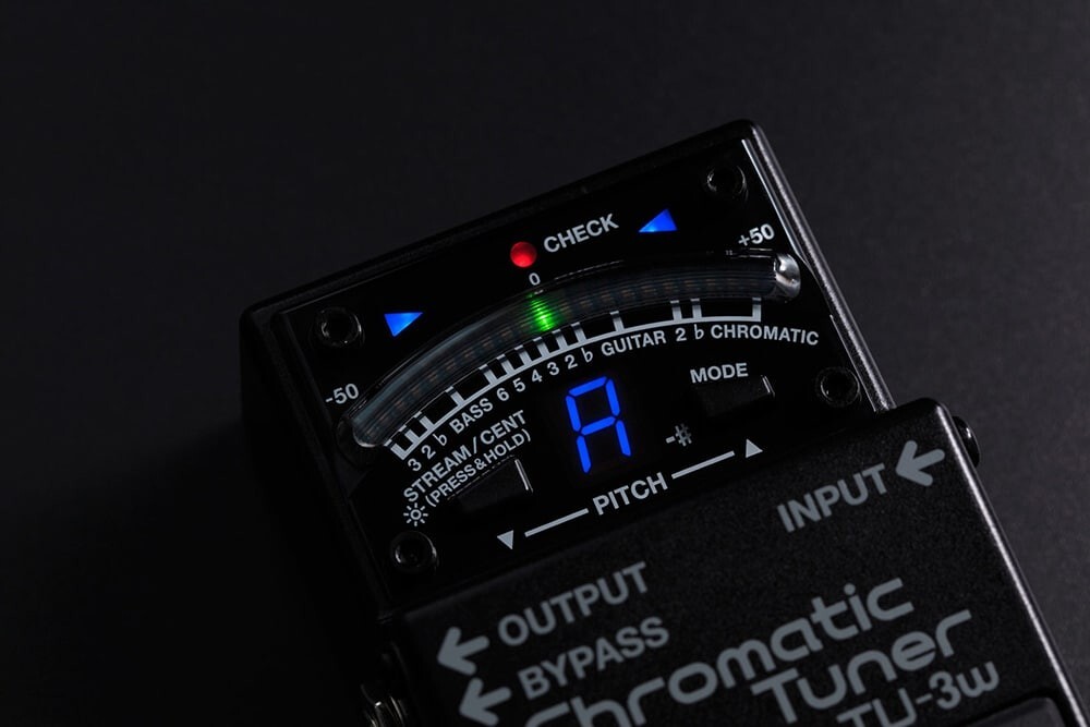 ギター TU-3w Chromatic Tuner, Buffer BOSS BOSS TU-3W WazaCraft Guitar Bass Chromatic Pedal Tuner