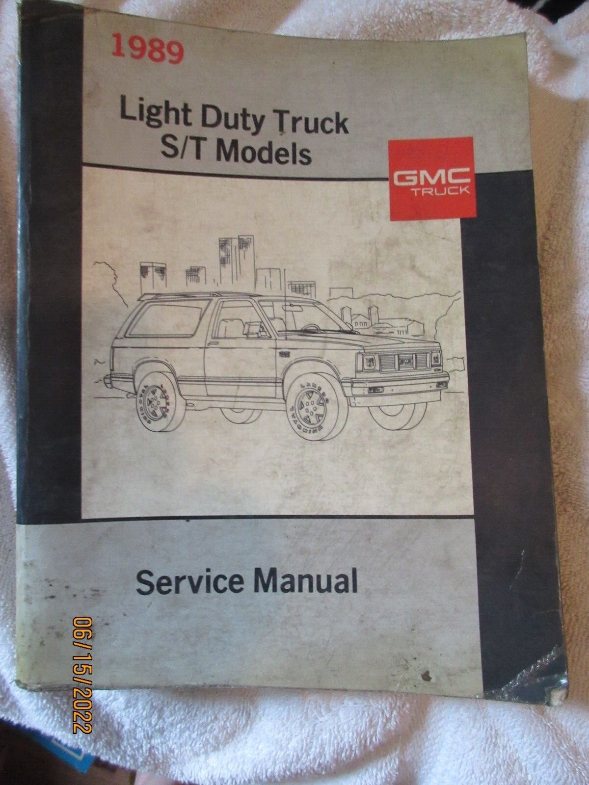 1989 GMC Light Duty Truck S/T Models Factory Original Service