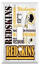 Washington Redskins Subway Art Standard Light Switch Cover NFL one gang plate
