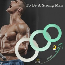 Reusable Luminescent Penis Scrotum Stretcher Ring Delay Ejaculation for Male Men