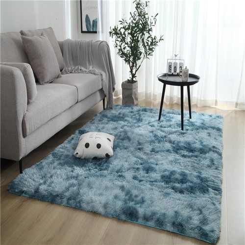 Tie-dye Fluffy Large Rug Soft Shaggy Mat Living Room Carpet Bedroom Pad Non Slip - Picture 23 of 27