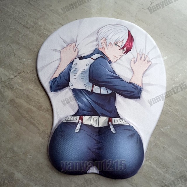 Japanese Anime Todoroki Shouto My Hero Academia 3D Mouse Pad Mat Wrist