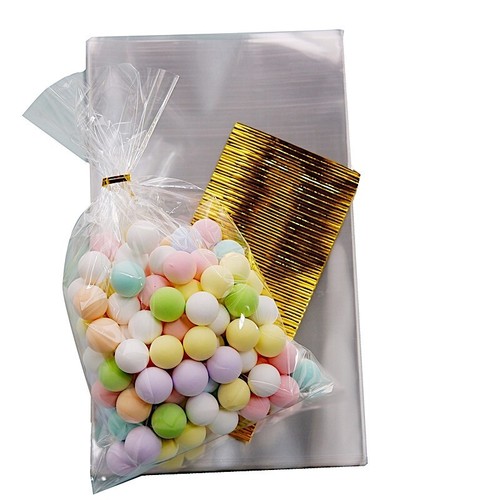 100 Clear 6"x10" Cellophane Treat Bags Twist Ties Wedding Party Events Favors - Picture 2 of 9