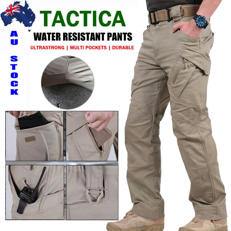 Men s Work Cargo Pants Tactical Combat Pants Outdoor Hiking