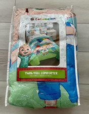 Cocomelon Twin / Full Comforter Retail 69.99 New in Plastic Bag 72" x 86"