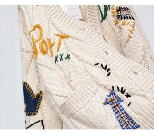 Moda Donna Maglioni Oversize Bottone Sciolto Morbidi Cardigan Cappotti Donna Giacca - Foto 9 di 15