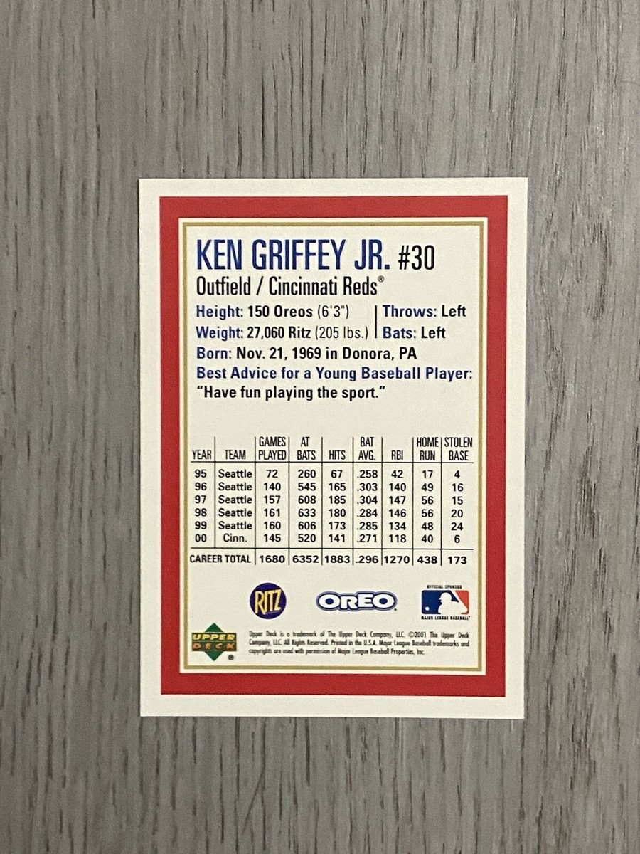 2001 MLB Upper Deck Oreo Ritz All Star Game | Ken Griffey Jr