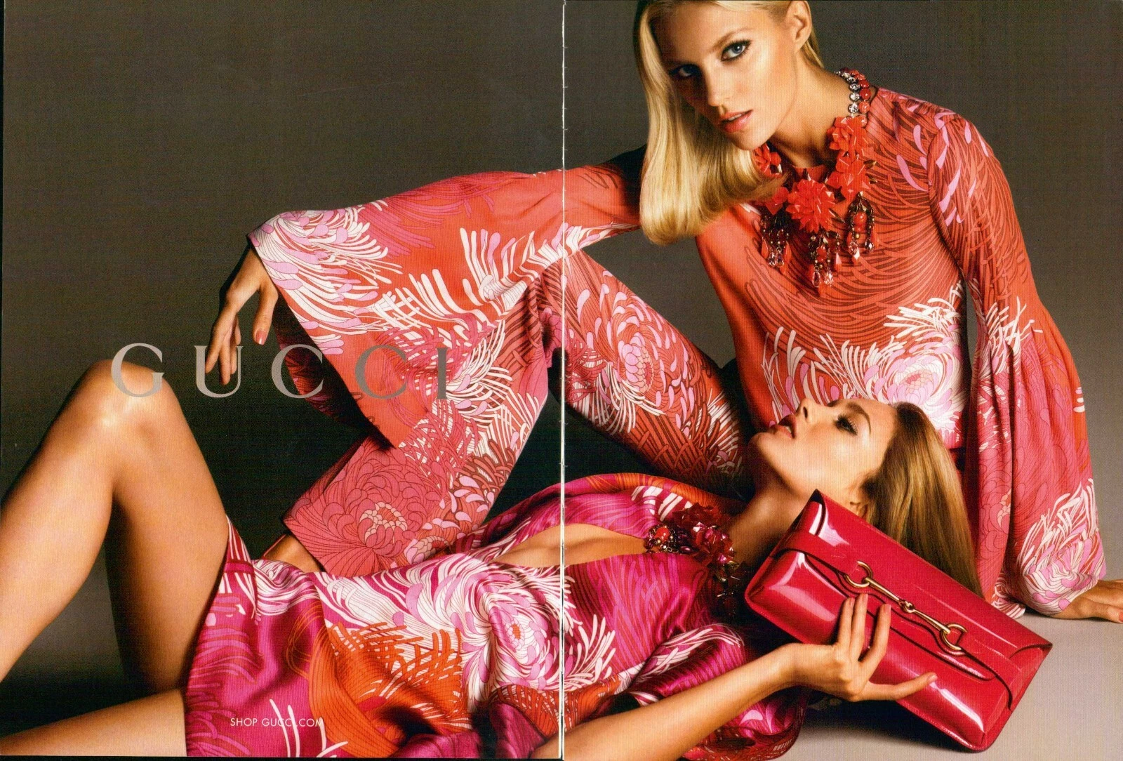 Sacs GUCCI Magazine Impression Publicité Publicité Sac à Main Mode Accessoires 2013