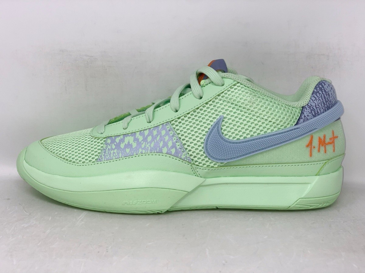 Nike Ja 1 Mismatched Madarin Orange Green Sneakers, Size 14