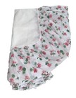 King Bed Skirt Ruffle Dust Pink Flowers Country Core Geranium 13” Drop Usa