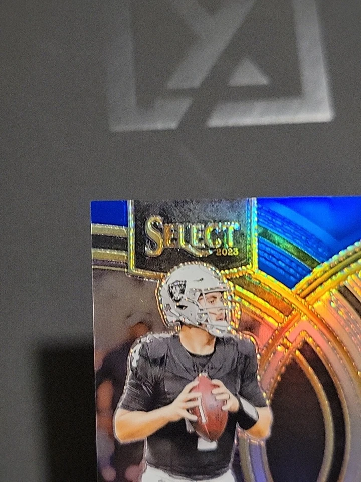 Aidan O'Connell Rookie Card Blue and Orange Prizms Die-Cut #29/35 - Image 3 of 4