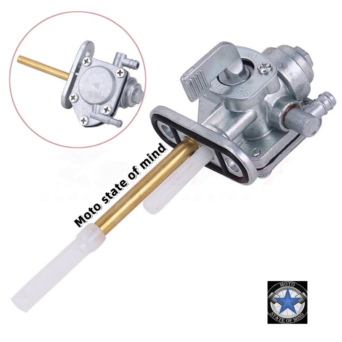 Petcock Fuel Tank Switch Valve Assembly Kawasaki 454 LTD EN450A