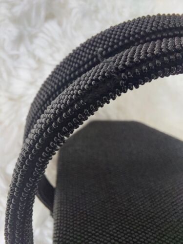 VTG Rare 1930s Hattie Carnegie Black Beaded Evening Bag Clutch Purse - Picture 8 of 10