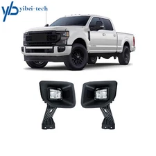 For 2020-2022 Ford F250 Super Duty Halogen Fog Light Lamp W/Cover Pair LH+RH