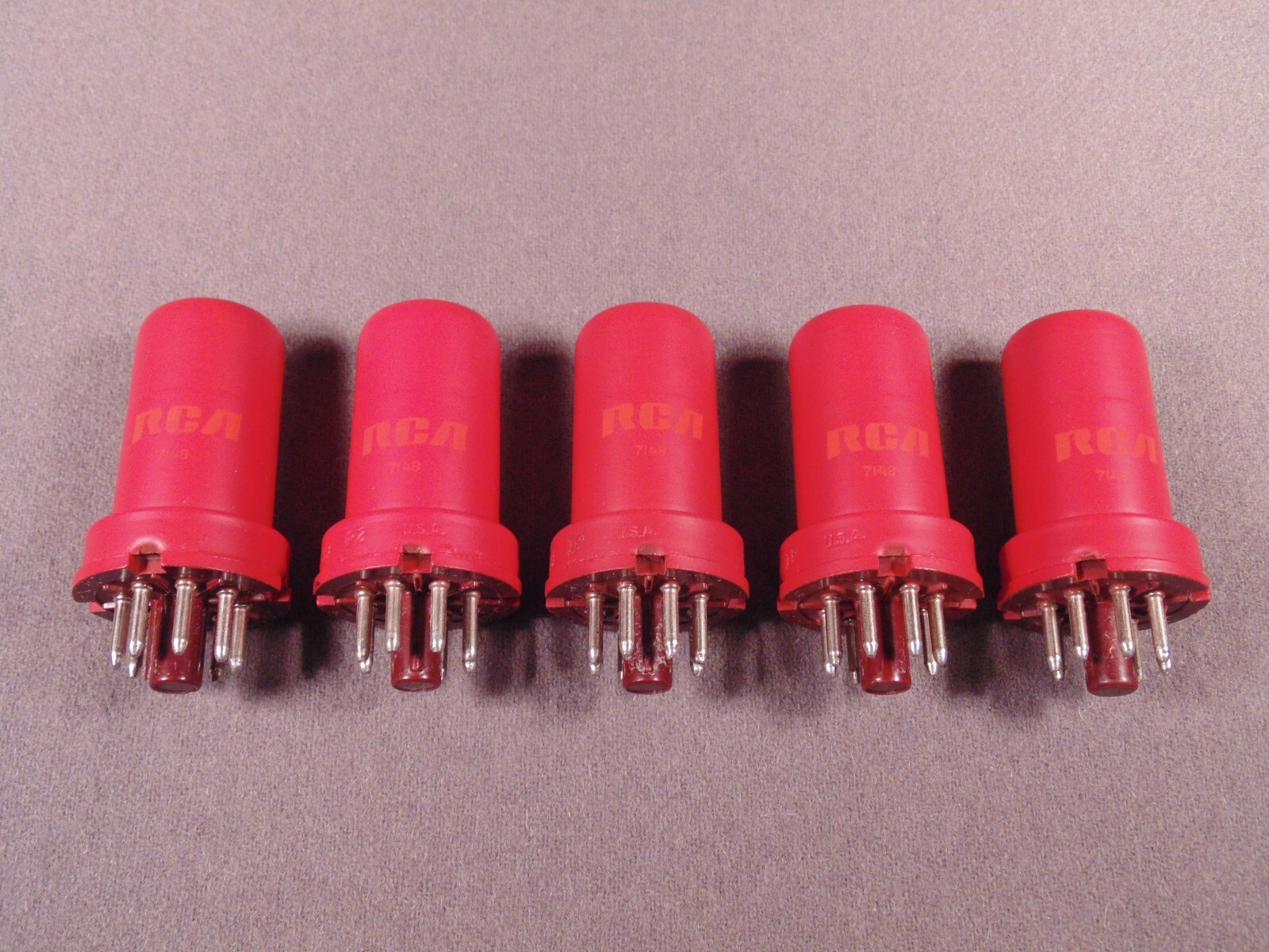 5 5693 RCA Red HiFi Radio Amplifier Vintage Vacuum Tubes Matching Code