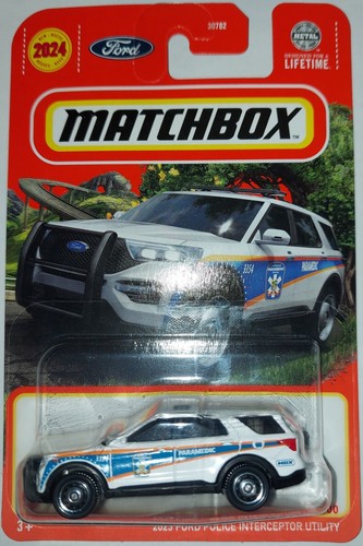 2024 Mattel Matchbox 2023 FORD POLICE INTERCEPTOR UTILITY 36/100 HVL14