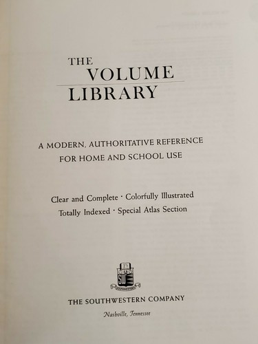 HUGE Southwestern THE VOLUME LIBRARY Complete Set 1 Volume 1978 HC Encyclopedia - Picture 5 of 9