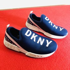 DKNY Girls Maddie Laceless Lifestyle Flats Slip-On Sneakers Shoes DKN316